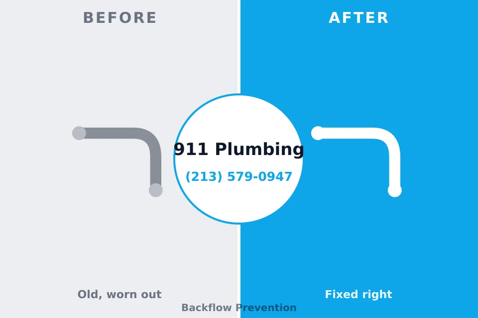 Before and after: plumbing repair Seadrift, TX